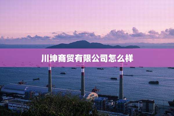 川坤商贸有限公司怎么样