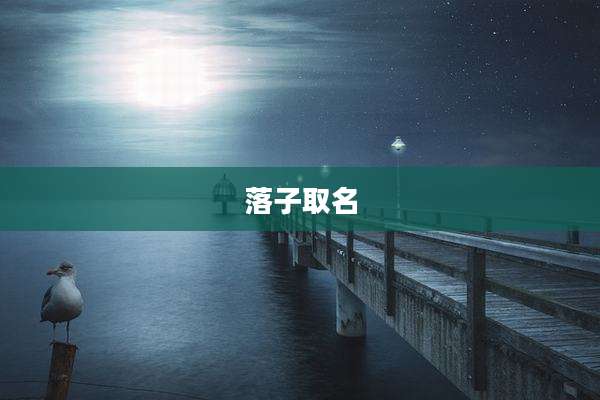 落子取名