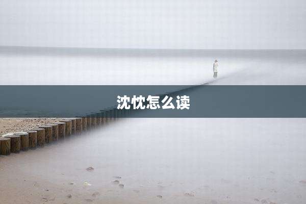 沈忱怎么读