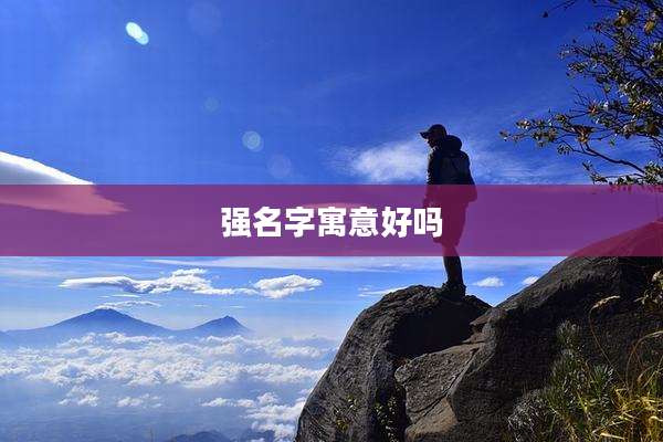 强名字寓意好吗