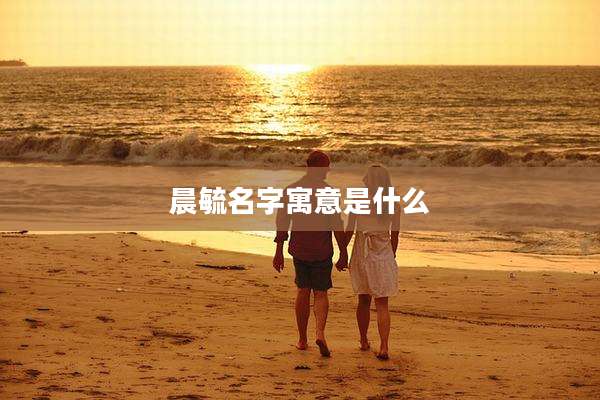 晨毓名字寓意是什么