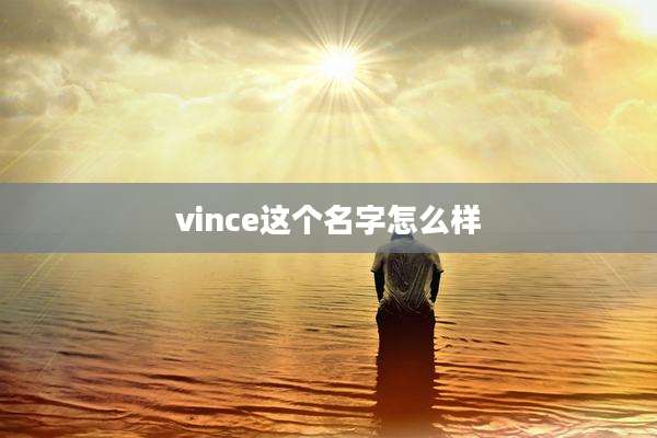 vince这个名字怎么样