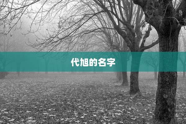 代旭的名字