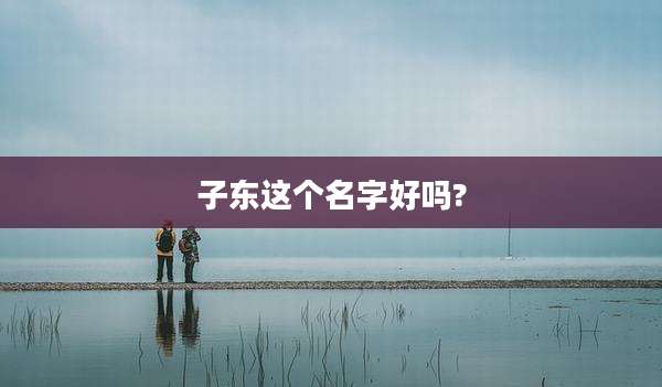 子东这个名字好吗?