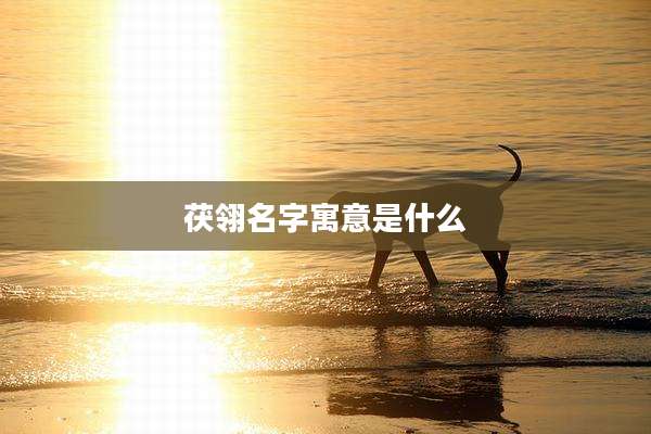 茯翎名字寓意是什么