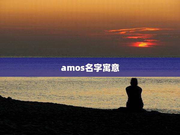 amos名字寓意