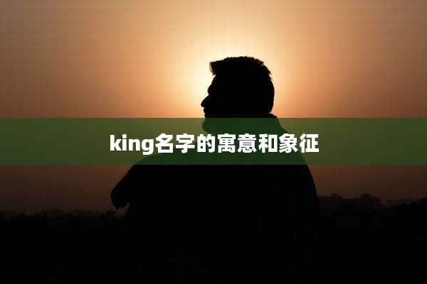 king名字的寓意和象征