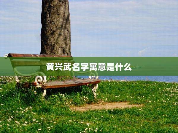 黄兴武名字寓意是什么