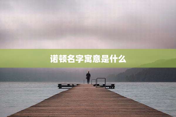 诺顿名字寓意是什么