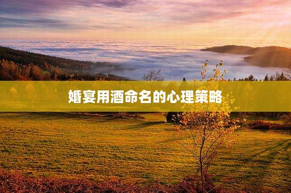 婚宴用酒命名的心理策略