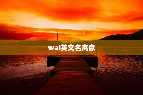 wai英文名寓意