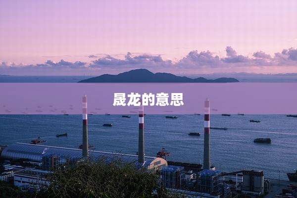 晟龙的意思