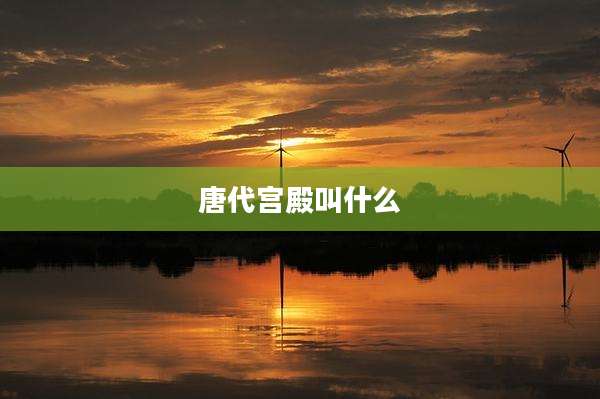 唐代宫殿叫什么