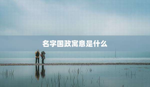 名字国政寓意是什么