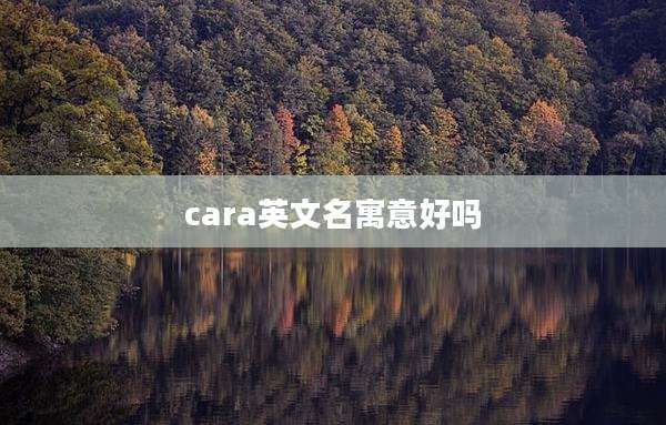 cara英文名寓意好吗