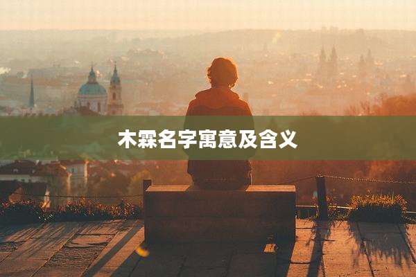 木霖名字寓意及含义