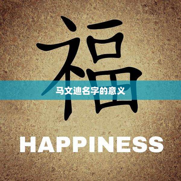 马文迪名字的意义