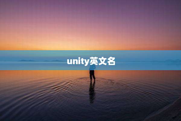 unity英文名