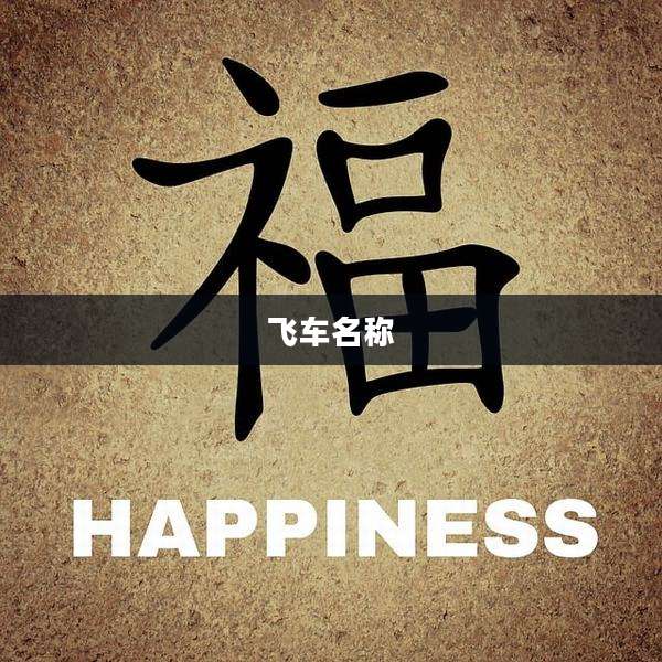 飞车名称