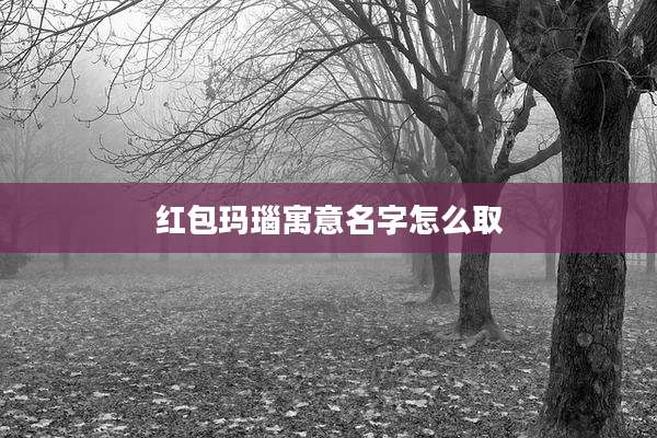 红包玛瑙寓意名字怎么取