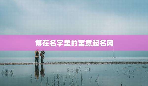 博在名字里的寓意起名网