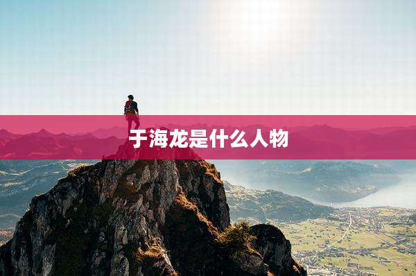 于海龙是什么人物