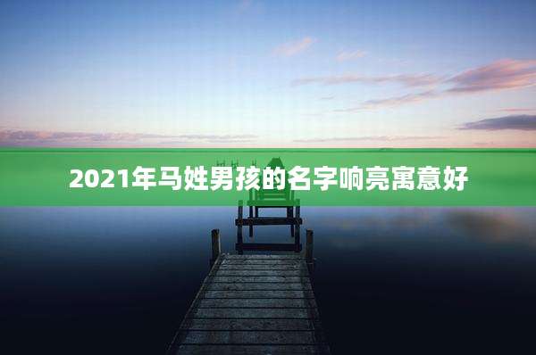 2021年马姓男孩的名字响亮寓意好