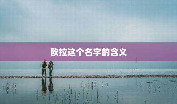欧拉这个名字的含义