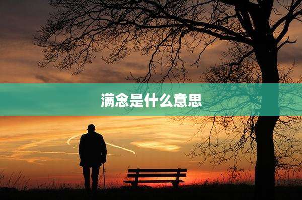 满念是什么意思