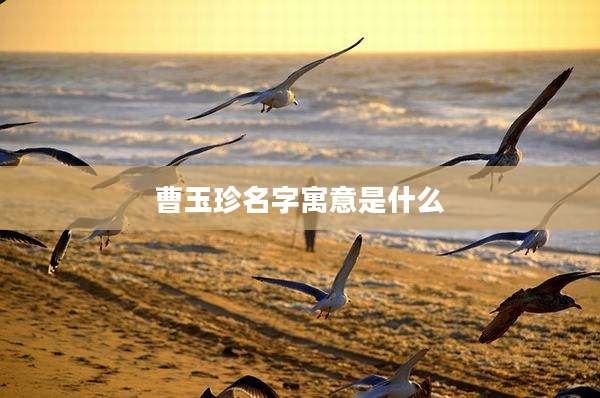 曹玉珍名字寓意是什么