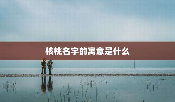 核桃名字的寓意是什么