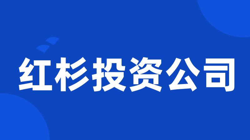 红杉投资公司