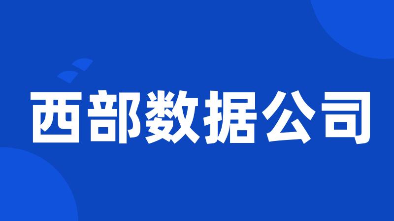 西部数据公司