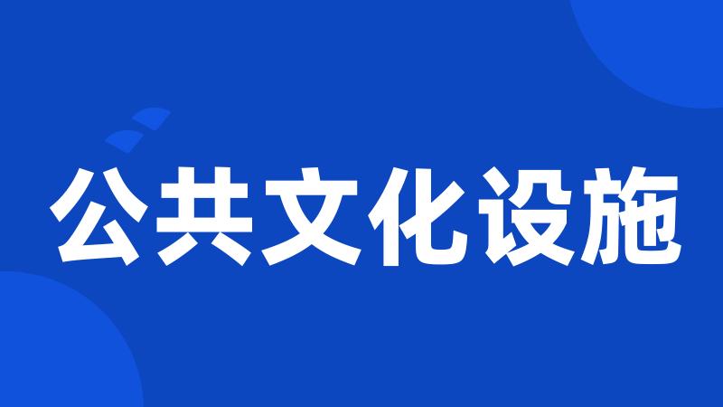 公共文化设施