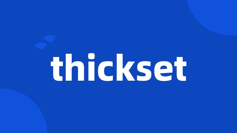 thickset