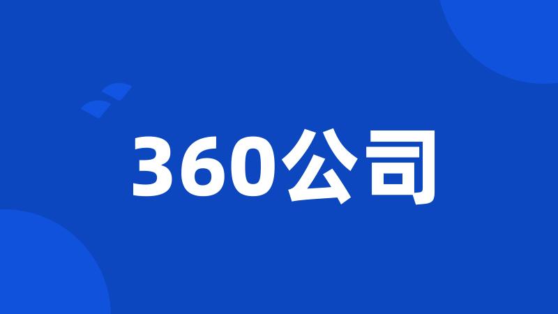 360公司