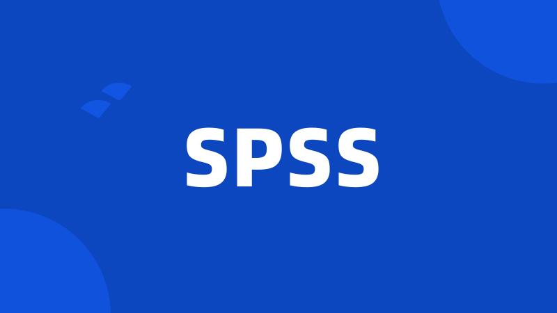 SPSS