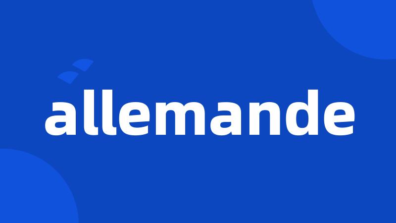 allemande