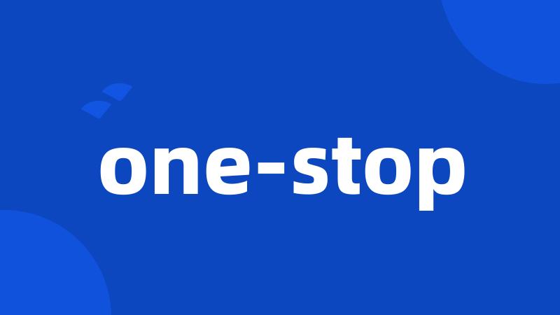 one-stop