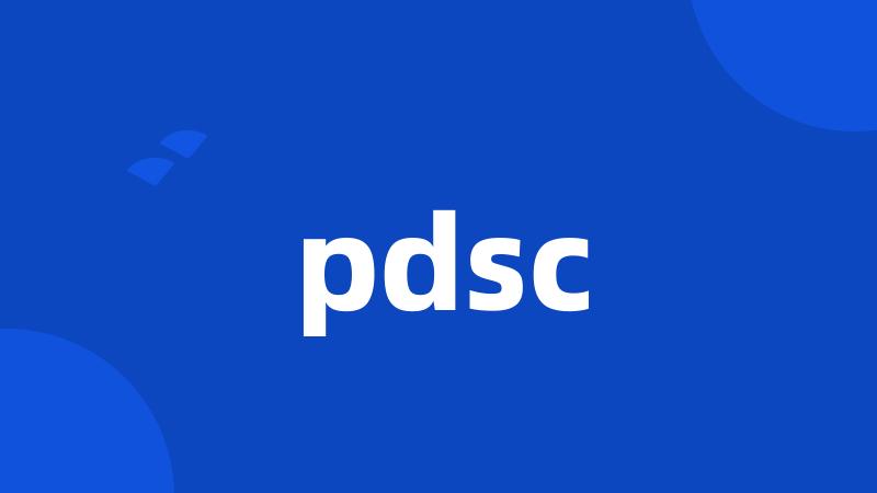 pdsc