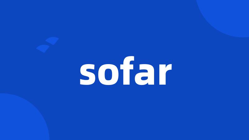 sofar