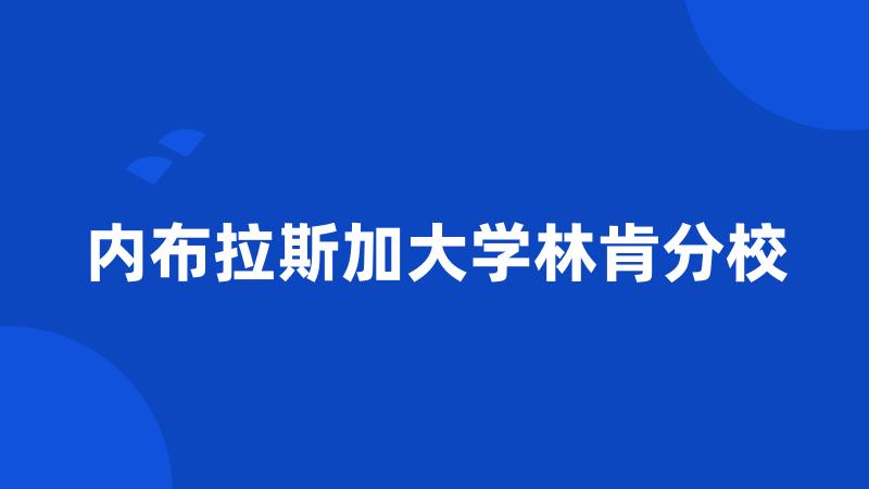 内布拉斯加大学林肯分校