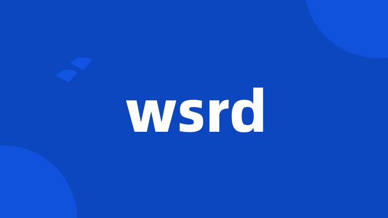 wsrd