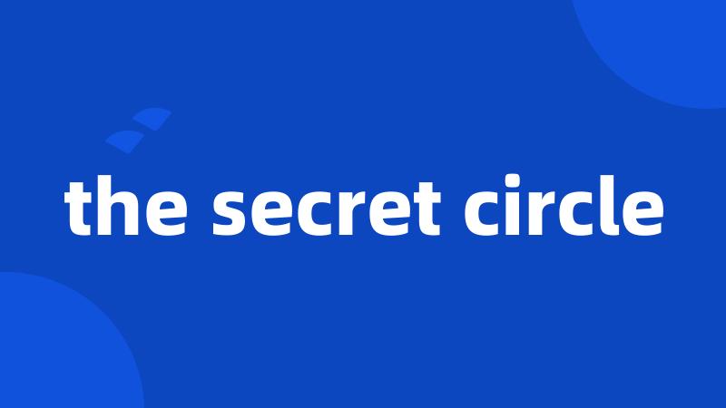 the secret circle