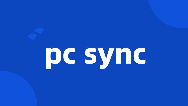 pc sync