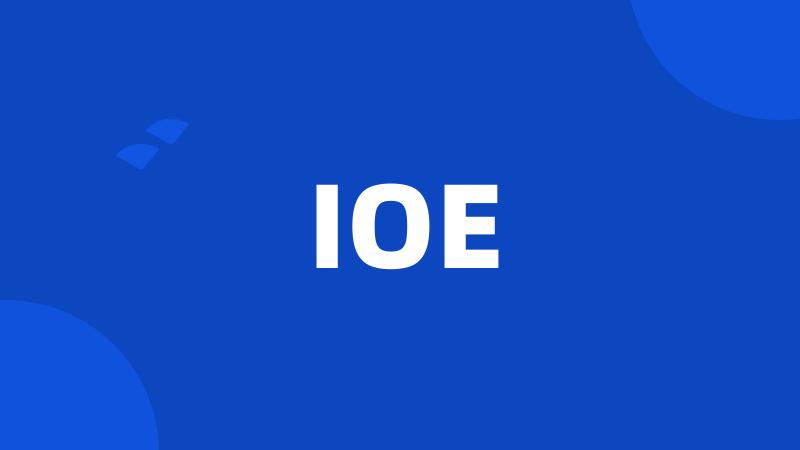 IOE