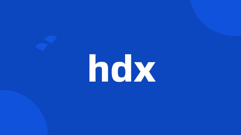 hdx