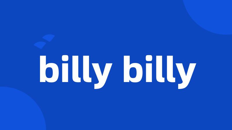 billy billy