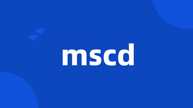 mscd