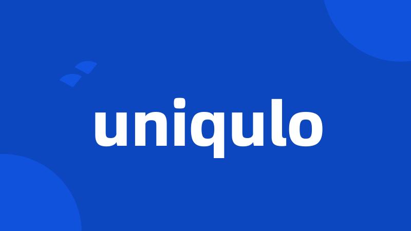 uniqulo